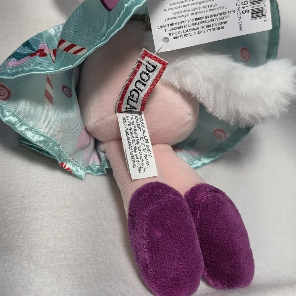Douglas Cuddle‎ Toys Plush Cat Princess Ballerina #15643 White Pink Crown NEW!!